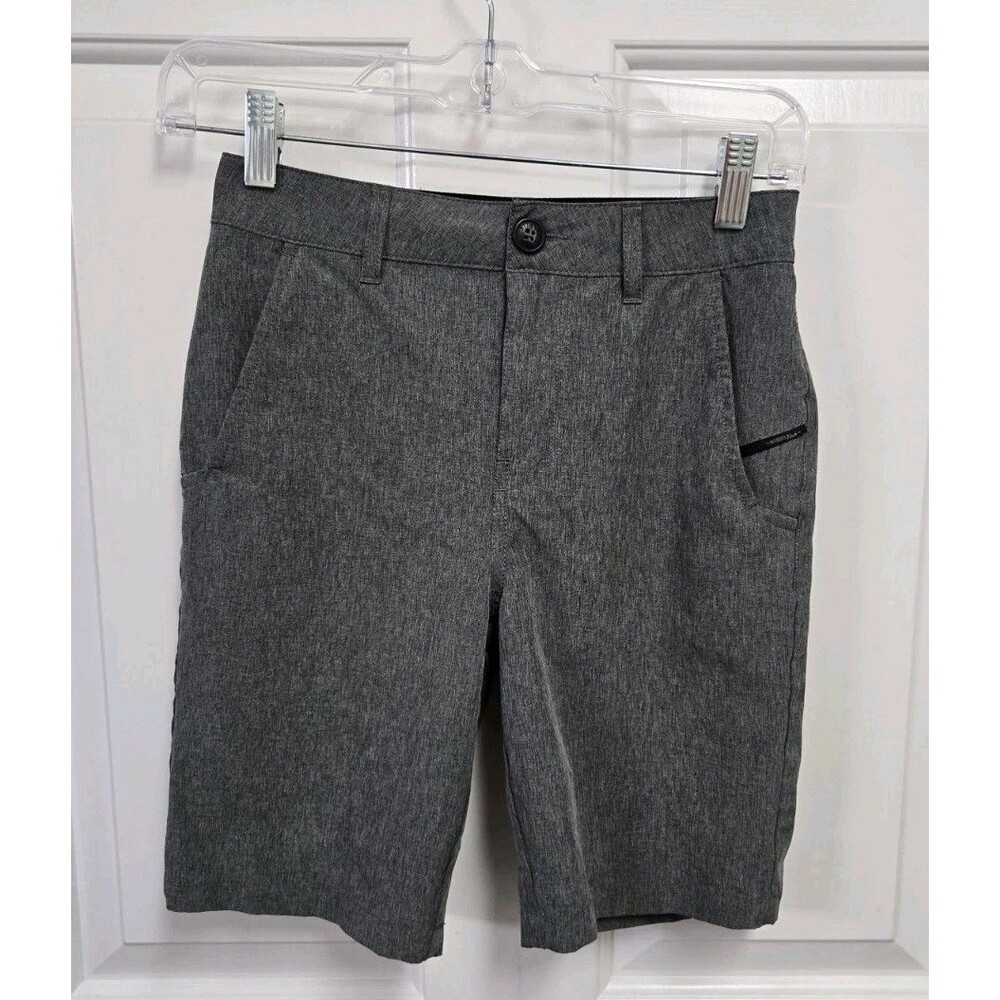 Nitrous Black Shorts Boys 8 Regular Lightweight Outdoors Chino Gray